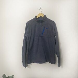 [The North Face] Gray Quarter Zip Sweatshirt